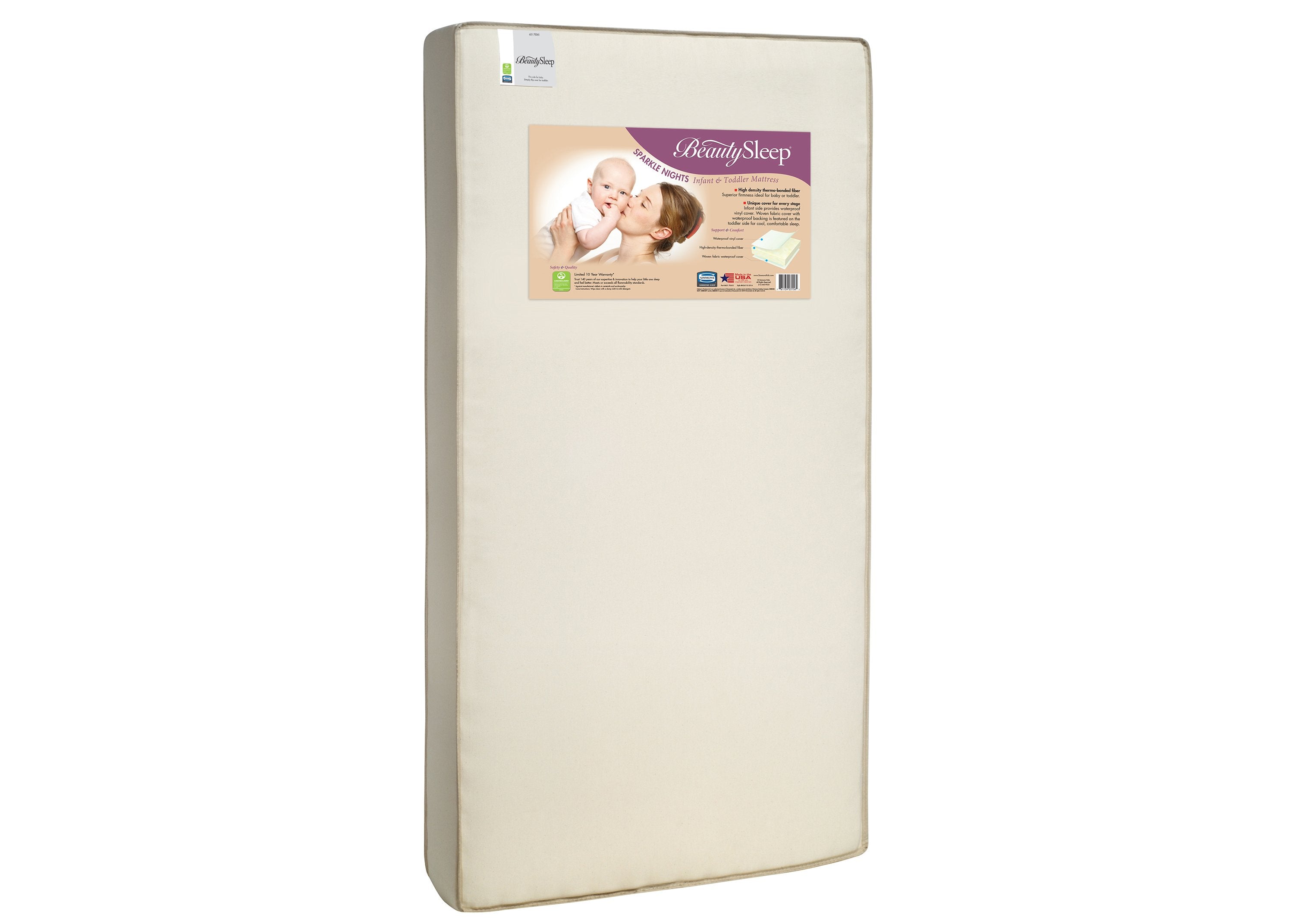 BeautySleep® Sparkle Nights Crib and Toddler Mattress