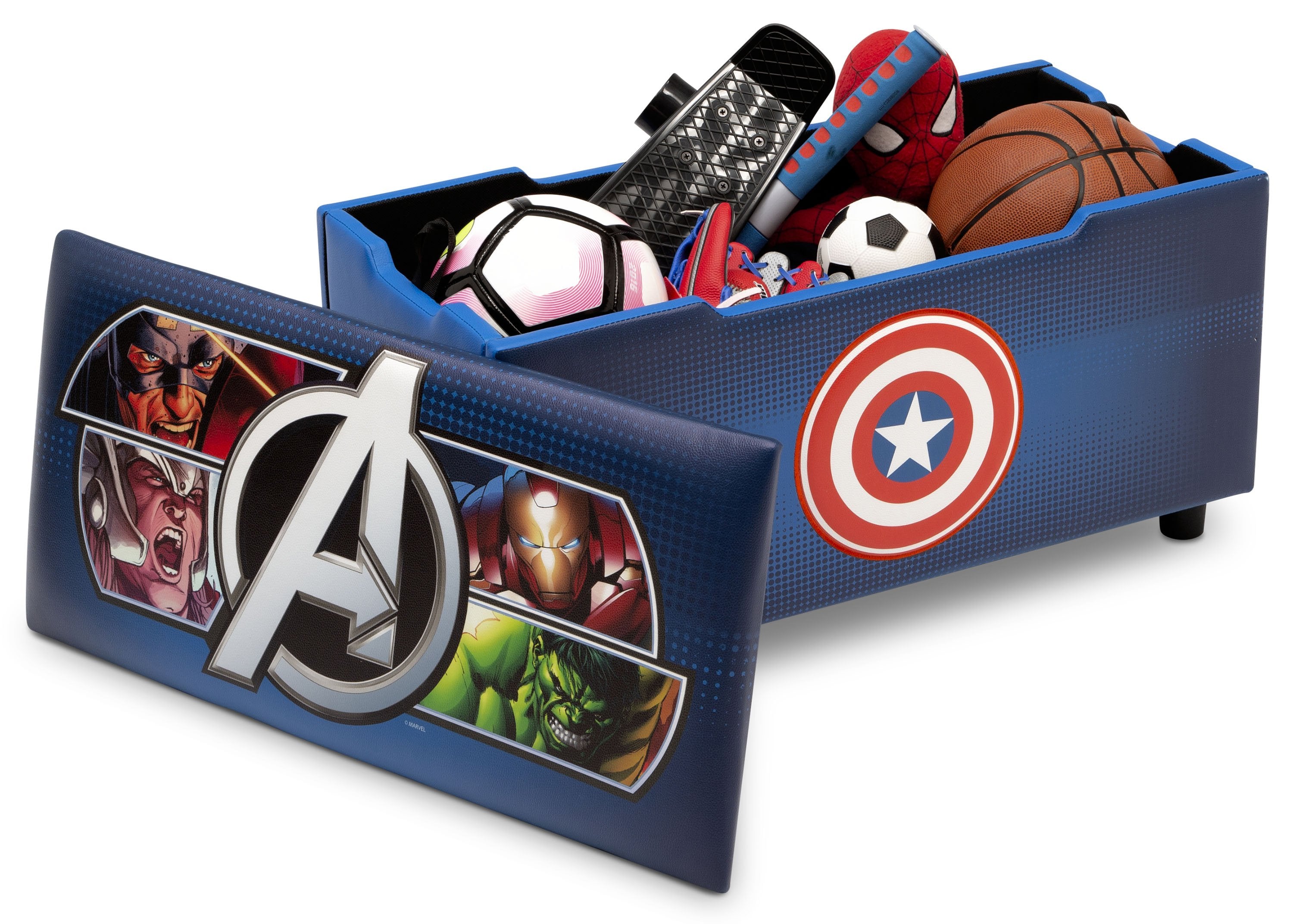 Avengers Upholstered Storage Bench for Kids