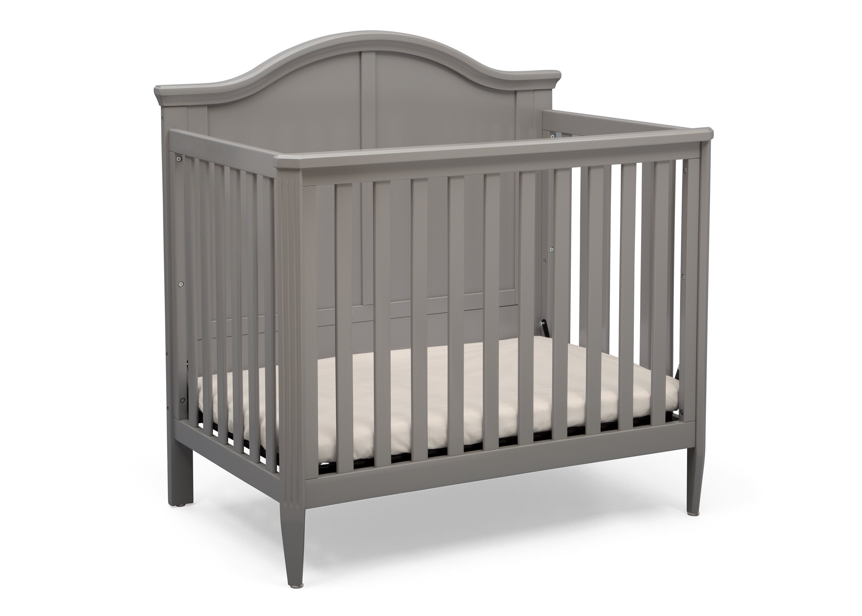 Parker Mini Convertible Baby Crib with Mattress and 2 Sheets