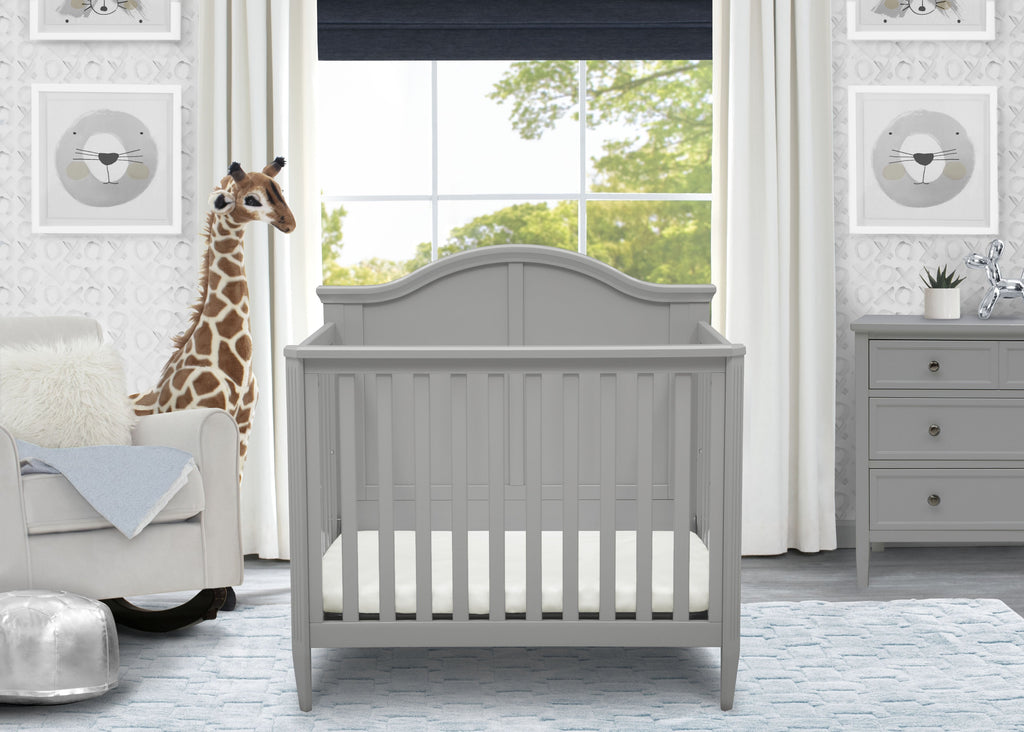 Parker Mini Convertible Baby Crib with Mattress and 2 Sheets