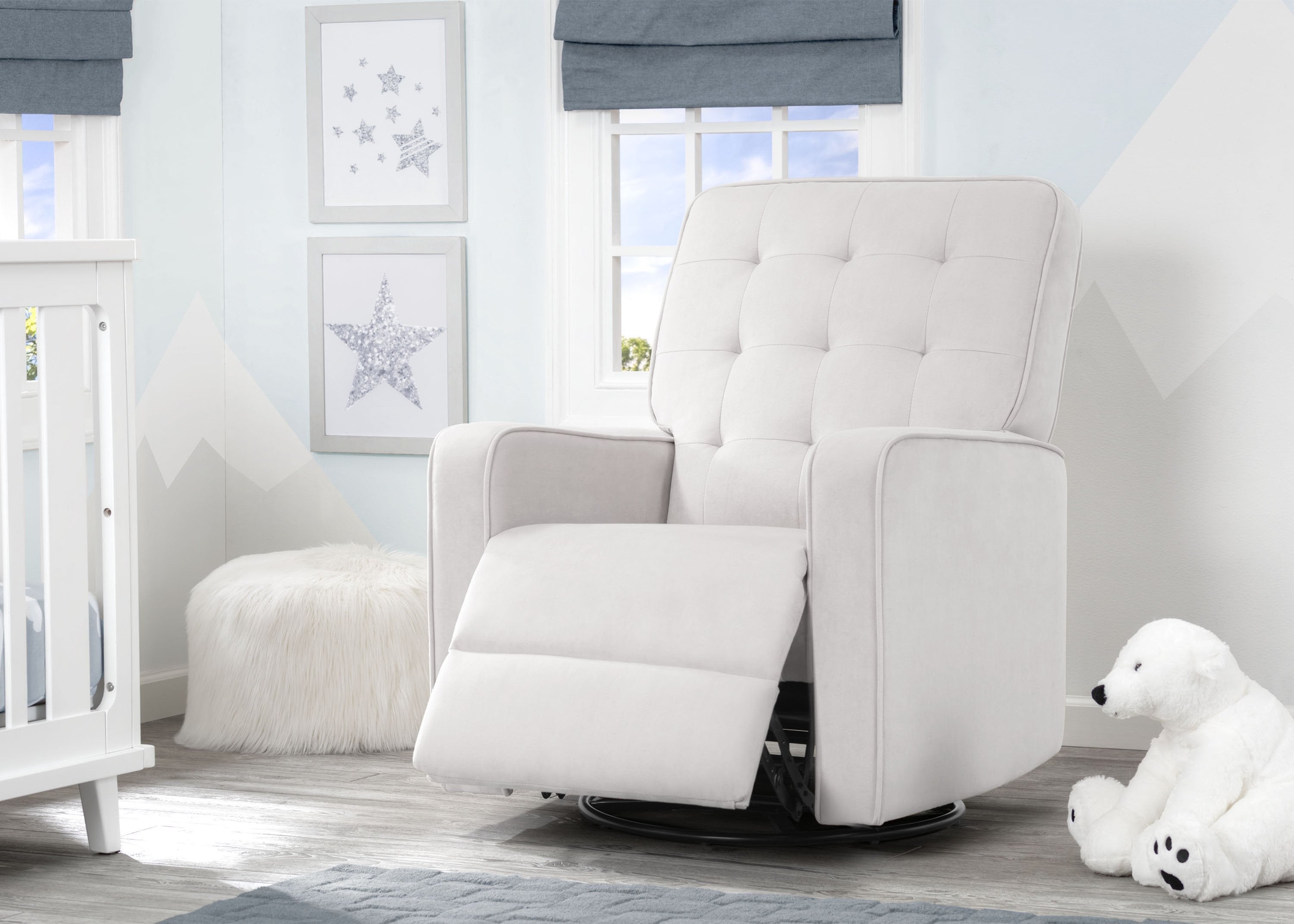 Graham Nursery Glider Swivel Recliner Featuring LiveSmart Fabric by Culp