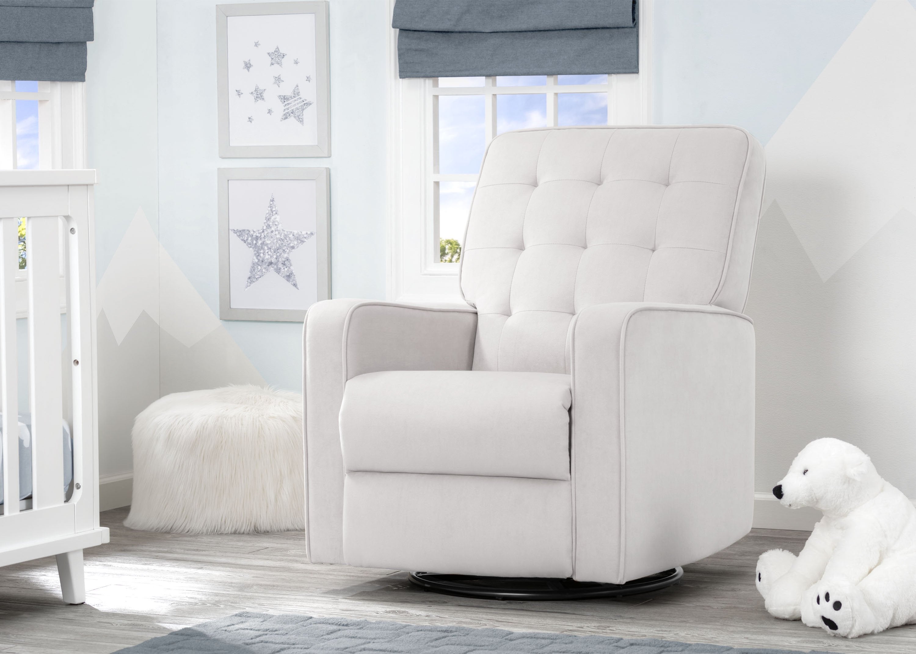Graham Nursery Glider Swivel Recliner Featuring LiveSmart Fabric by Culp