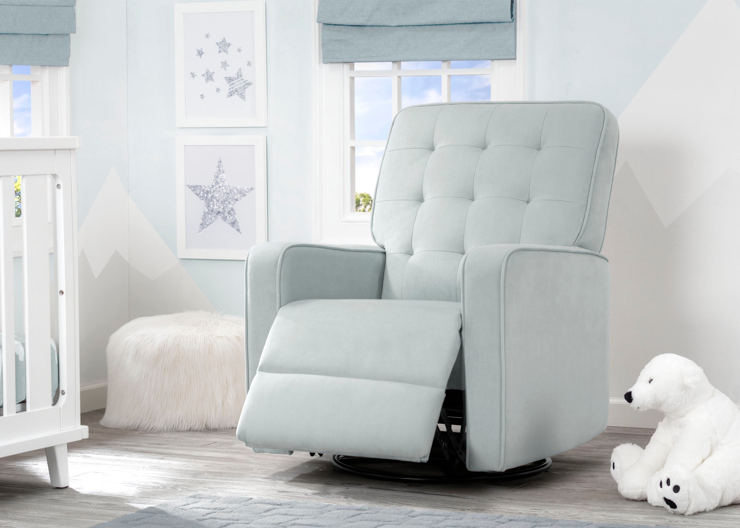 Graham Nursery Glider Swivel Recliner Featuring LiveSmart Fabric by Culp