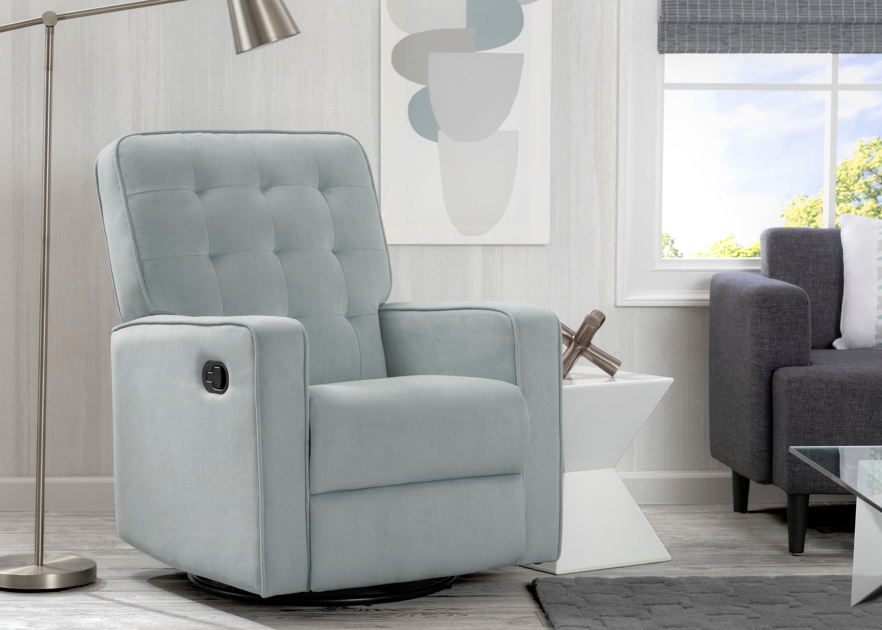 Grant Glider Swivel Recliner Featuring LiveSmart Fabric by Culp